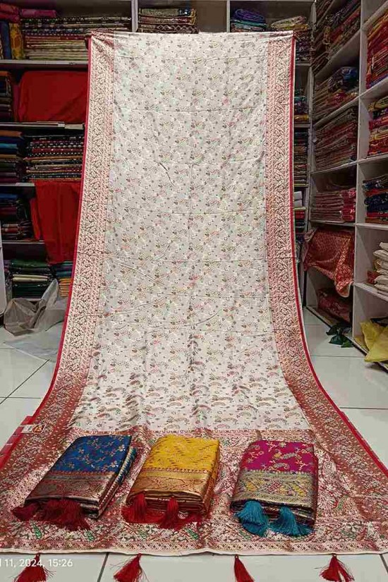 full cotton handloom saree casual ware party ware